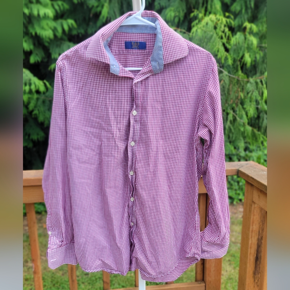 S.B.S. Men's Gingham Checkered Shirt